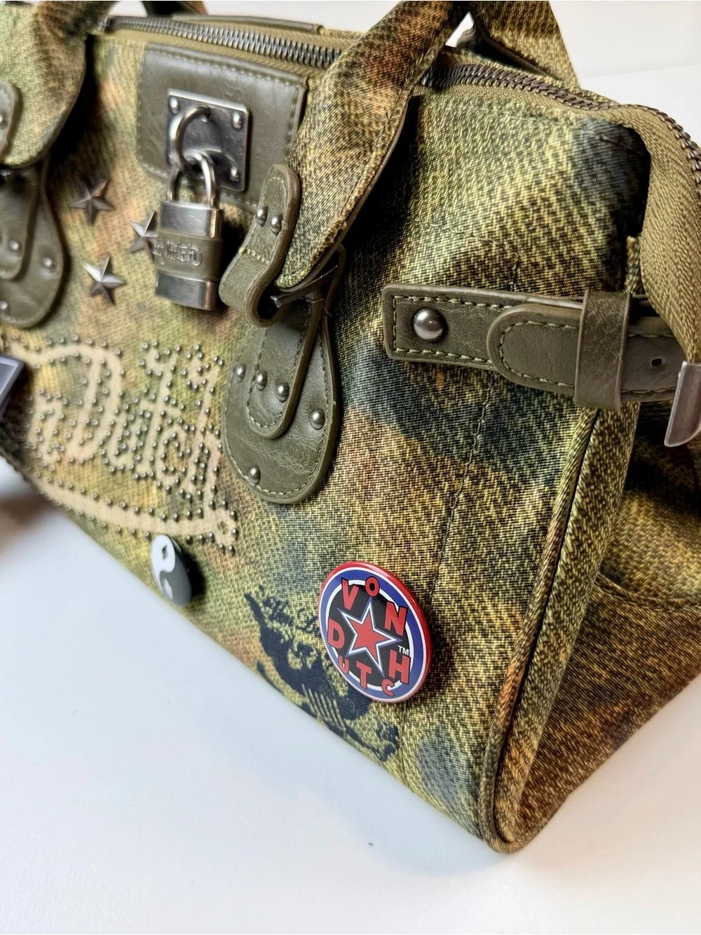 Von Dutch Bree Satchel handbag NWT Y2K